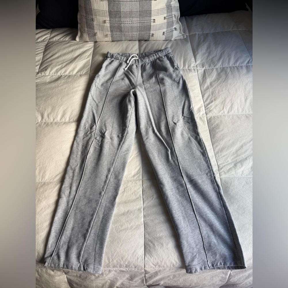 Gymshark Light Gray Straight Leg Sweat Pants